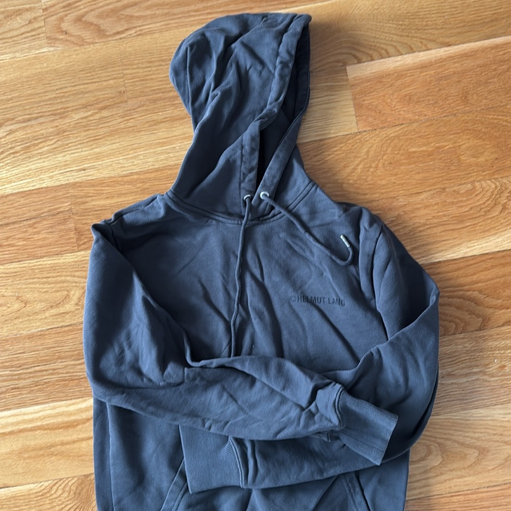 Helmut Lang dark gray hoodie